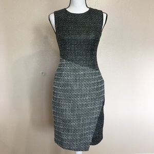 Banana Republic grey tweed dress 6P